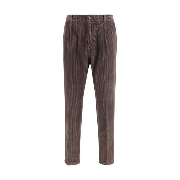 Cruna Corduroy Regular Fit Pants Men Brown Jeans & Pants